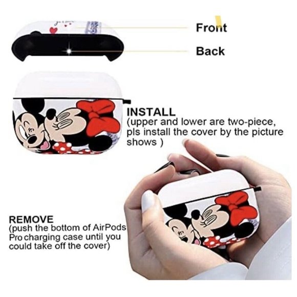 Stitch AirPods Pro Case Protectiv Cover,Fully Protected Shockproof Keychainsleev - Picture 6 of 6